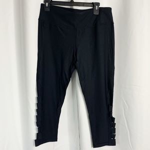 90 Degree By Reflex Pants - 90 degrees by reflex side slit capris XL black 90 Degree By Reflex Pants - 90 degrees by reflex side slit capris XL black